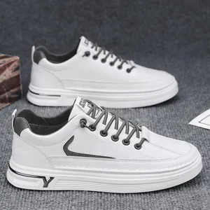 Casual Sports Shoes Men'S All-Match Wear-Resistant Men'S Shoes Fashion Skateboarding Shoes for Men Leisure Running Shoes Leather Shoes Men
