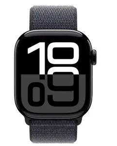 Watch Series 10 GPS + Cellular 42mm Jet Black Aluminium Case With Ink Sport Loop